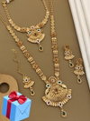 Gold Pleted Matte Necklace Combo Set Wholesale Shop In Surat
